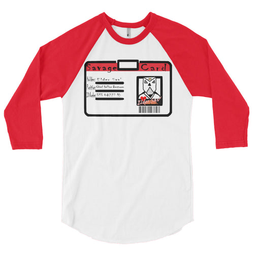 Mens Baseball Savage Card Tee- Elder Sav'