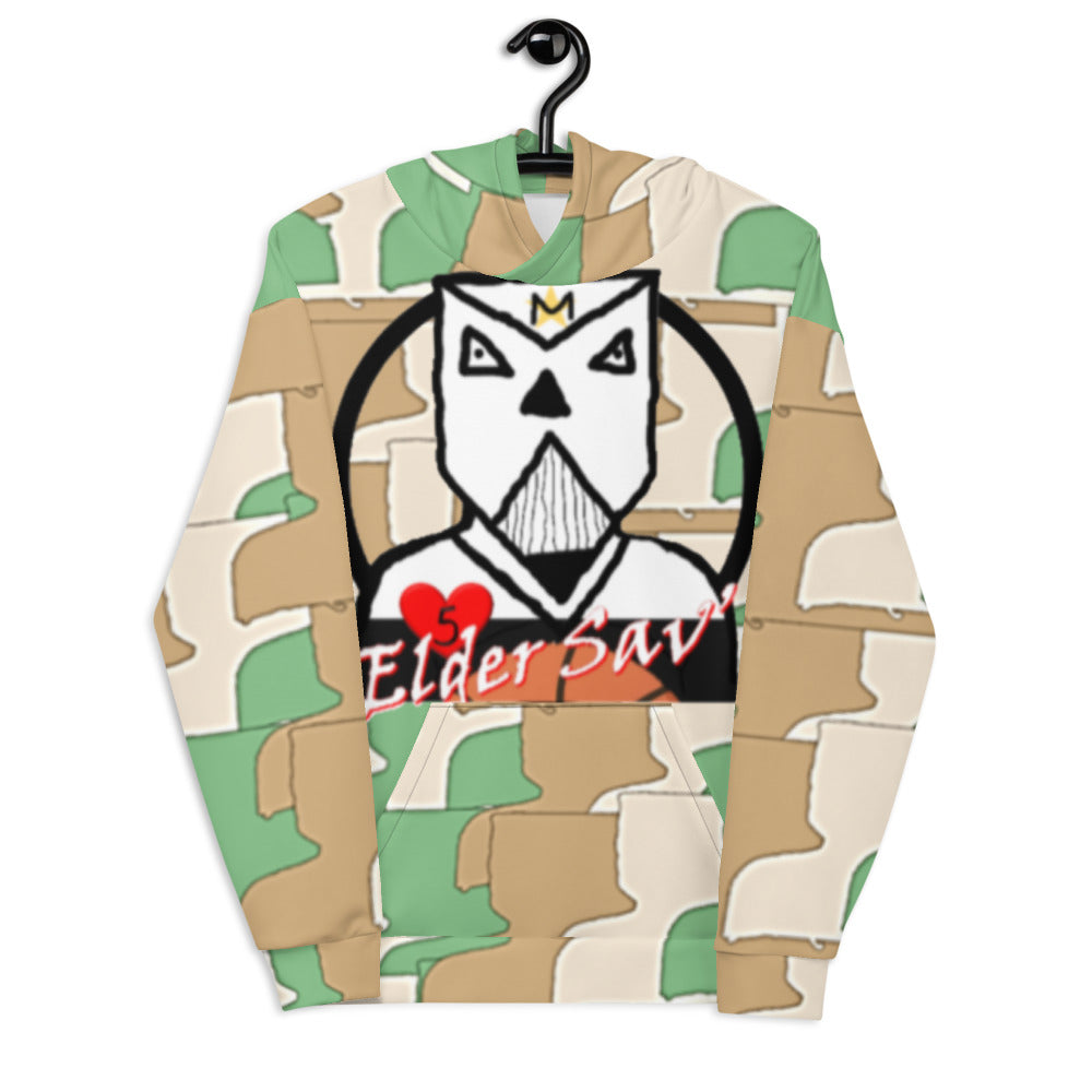 Mens Elder Sav' All Over Camo Hoodie